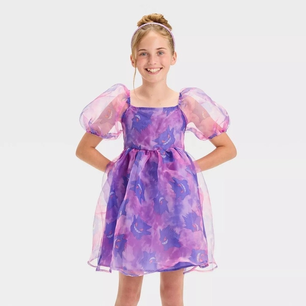 Purple Pokémon Gengar Selkie-style dress